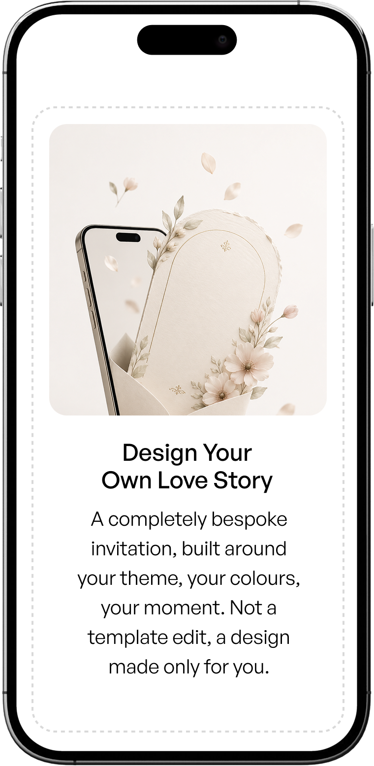 Starting wedding invitation design